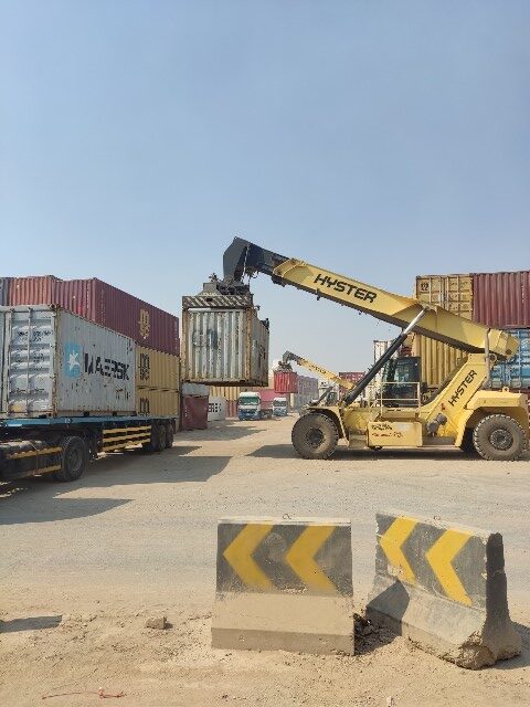 While loading or unloading time