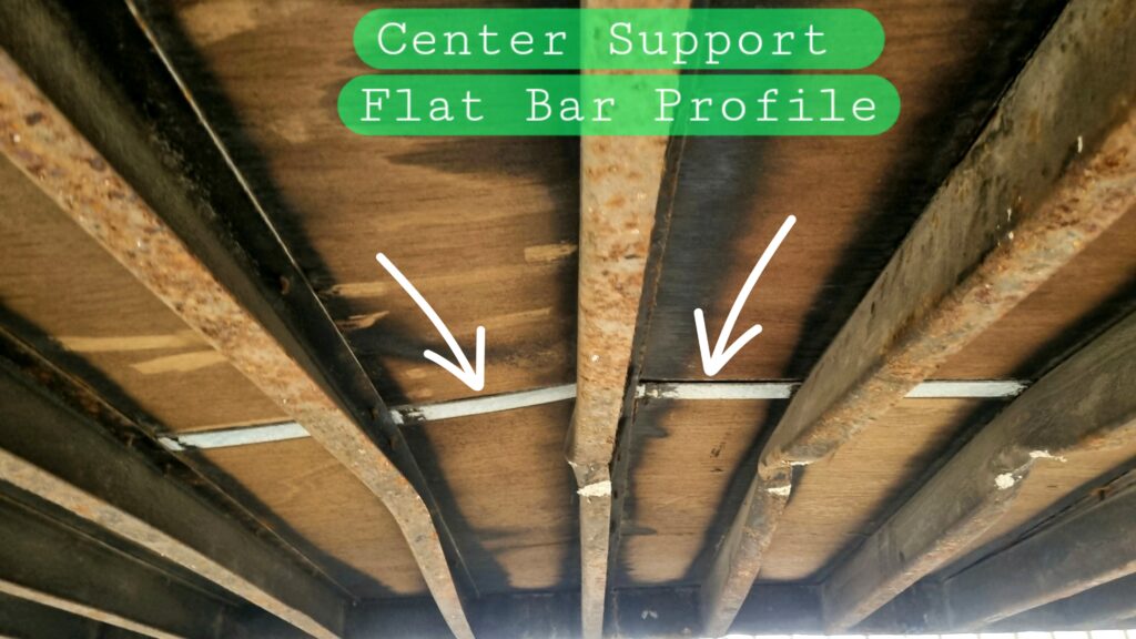 Shipping Container Center rail - Flat-Bar Profile