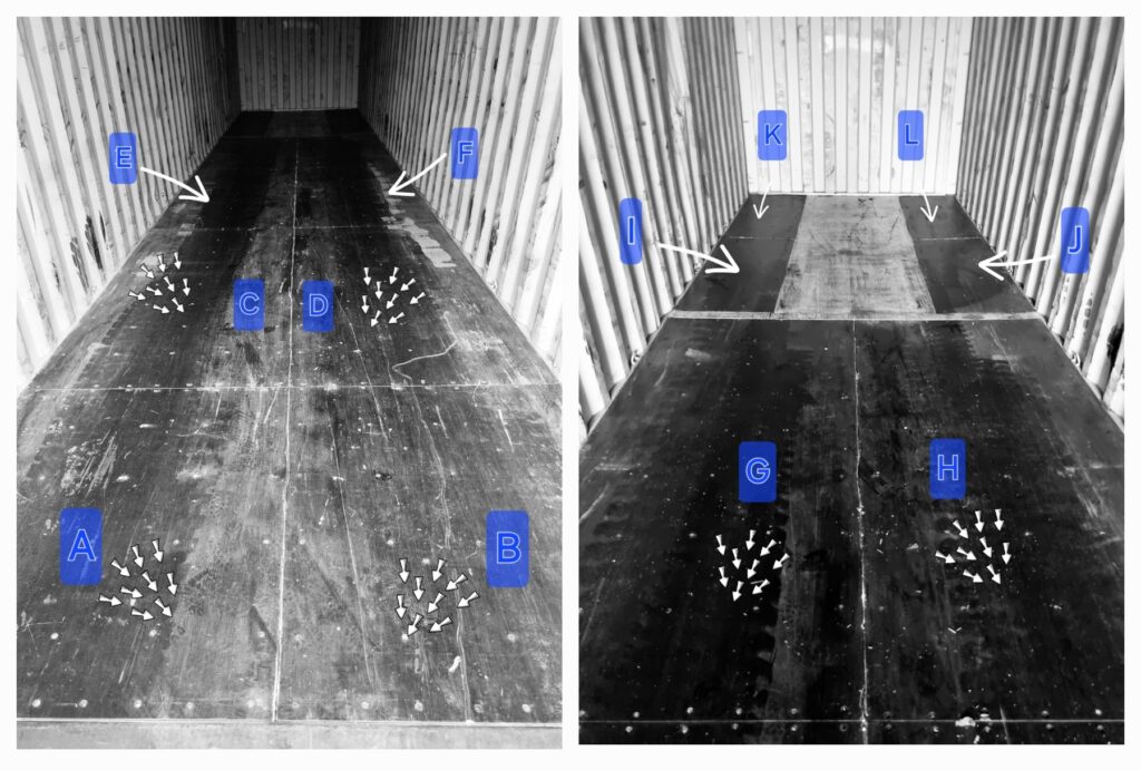 Floorboard Layout in a 40-foot