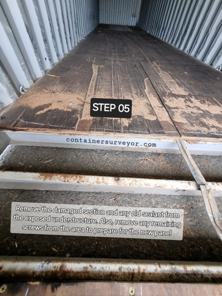 Shipping Container Floor Repair