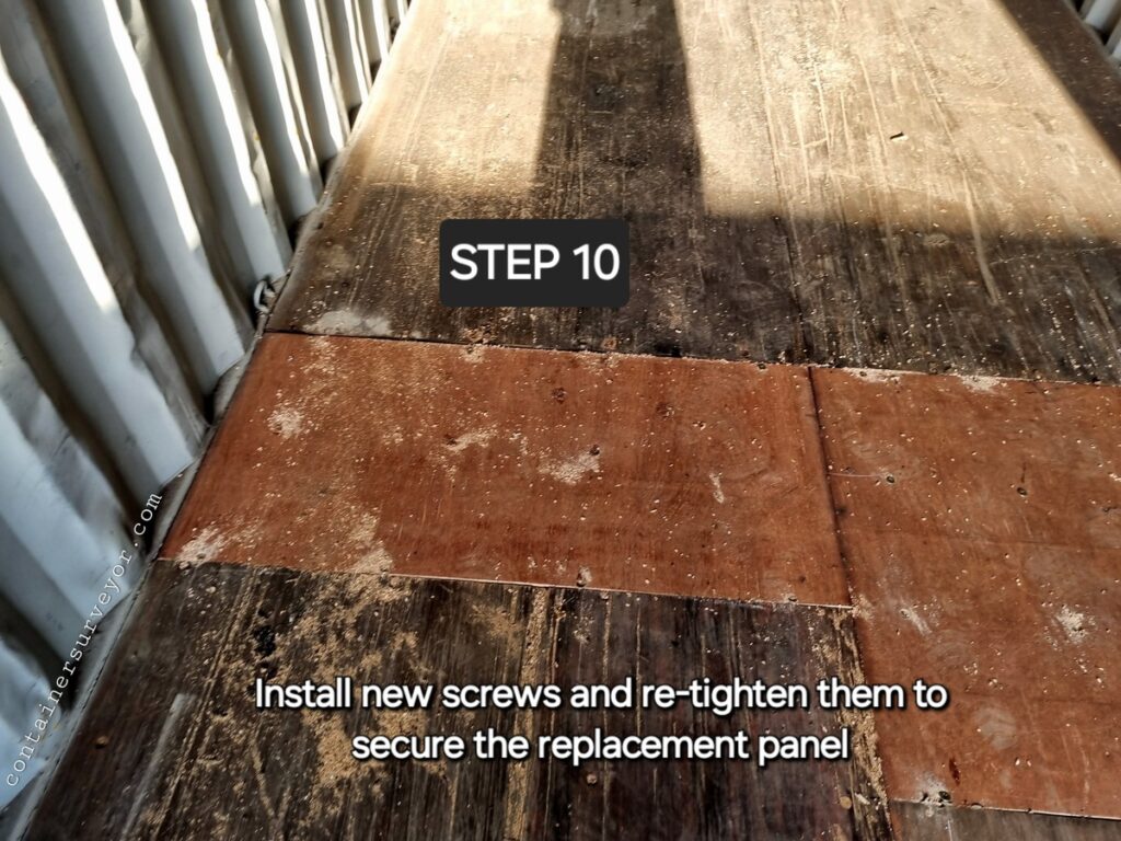 Shipping Container Floor Repair