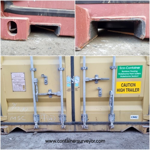 Rail Corner Protector Recess Container