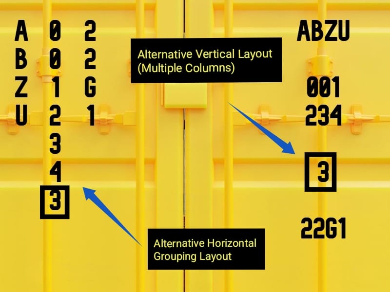 Shipping Container Identification Number
