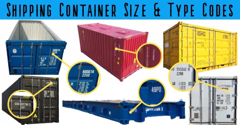 Shipping Container Size and Type codes [Explained]