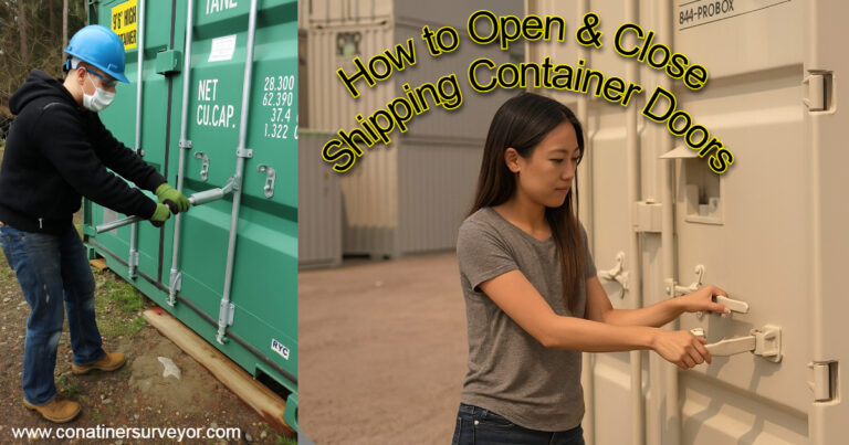 How to Open and Close Shipping Container Doors