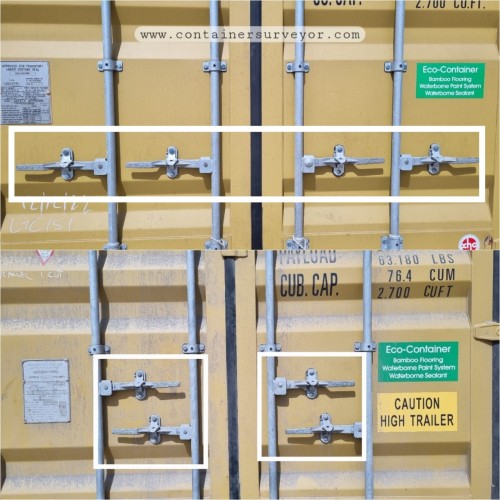 How to Open and Close Shipping Container Doors door handle arrangements